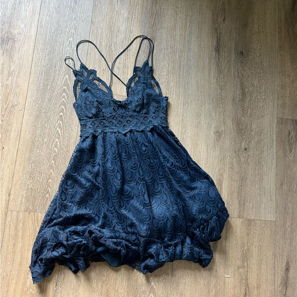 Free people navy blue dress